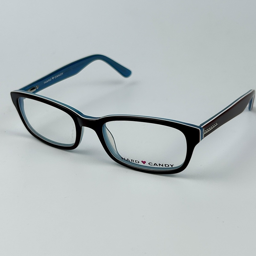 Hard Candy HC18 Unisex Adults Eyeglasses Brown Plastic Full Rim 51-18-135 mm